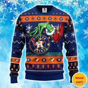 Houston Astros Grinch Christmas Ugly Sweater Product Photo 1