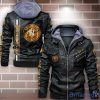 Houston Astros Striped Style Leather Jacket For Fans