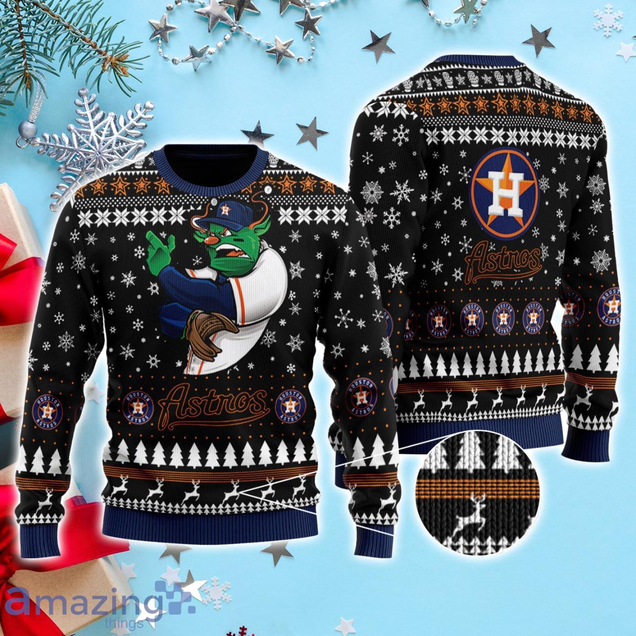 Houston Astros Ugly Christmas Sweater 3D