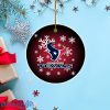 Houston Texans Christmas Merry Christmas Circle Ornament