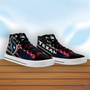 Houston Texans High Top Shoes Casual Sneakers For Fans image Houston Texans High Top Shoes Casual Sneakers For Fans Product Photo 3