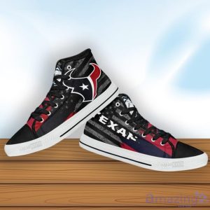 Houston Texans High Top Shoes Casual Sneakers For Fans image Houston Texans High Top Shoes Casual Sneakers For Fans Product Photo 4
