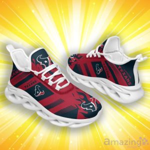 Houston Texans Stripe And Fire Pattern Max Soul Shoes Product Photo 1