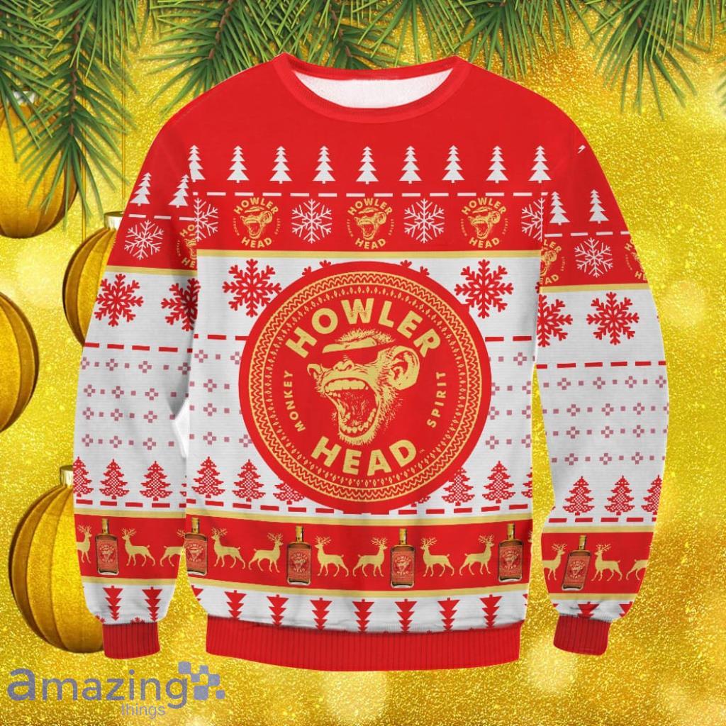 Howler Head Christmas Ugly Sweater Gift For Men And Women image Howler Head Christmas Ugly Sweater Gift For Men And Women Product Photo 1