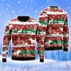Howling Wolf In Snow Forest Pattern Christmas Unisex Ugly Sweater