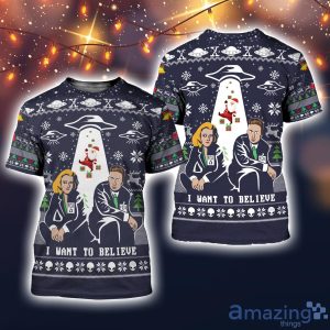 I Want To Believe 3D All Over Printed Ugly Christmas Sweater Sweatshirt Hoodie Christmas Gift Product Photo 5