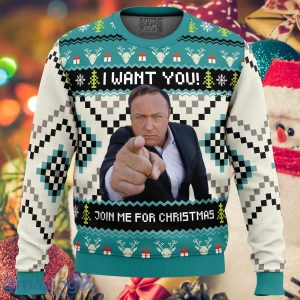 I Want You Alex Jones Ugly Sweater Christmas Style Gift For Men And Women Product Photo 1