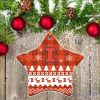 Illinois Fighting Illini Ceramic Ornament All We Want For Christmas Is More Time For Football