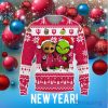Indiana Hoosiers Baby Groot And Grinch Best Friends 3D Ugly Christmas Sweater Unisex Christmas Gift