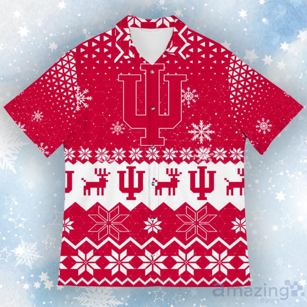 Indiana Hoosiers Christmas Hawaiian Shirt image Indiana Hoosiers Christmas Hawaiian Shirt - Indiana Hoosiers Christmas Hawaiian Shirt 1