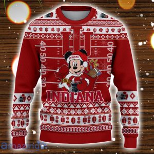 Indiana Hoosiers Mickey Player Custom Name And Number Ugly Christmas Sweater Product Photo 2