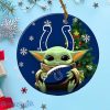 Indianapolis Colts Baby Yoda Ornament Christmas Tree Decorations NFL Gifts