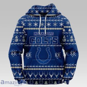 Indianapolis Colts Christmas Hooded Sweater Product Photo 1