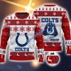Indianapolis Colts Fans Logo Snowflake Pattern Ugly Christmas Sweater Red