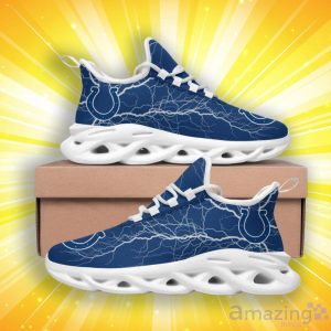 Indianapolis Colts Lightning Pattern Max Soul Shoes Product Photo 2