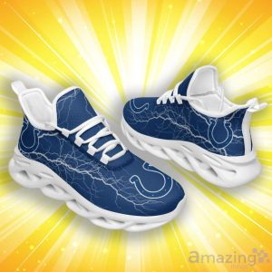 Indianapolis Colts Lightning Pattern Max Soul Shoes Product Photo 1
