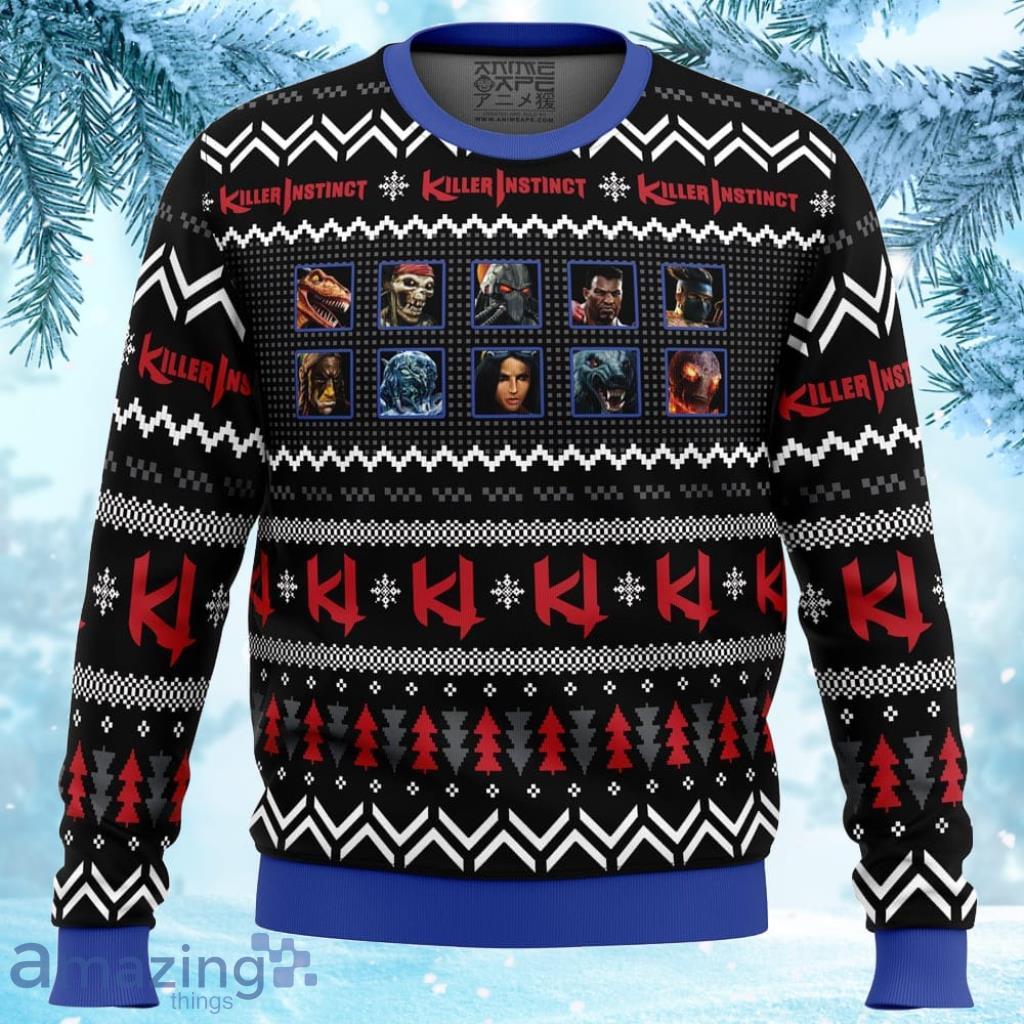 Instinct Of A Killer Select Killer Instinct Ugly Christmas Sweater Gift For Men And Women image Instinct Of A Killer Select Killer Instinct Ugly Christmas Sweater Gift For Men And Women Product Photo 1