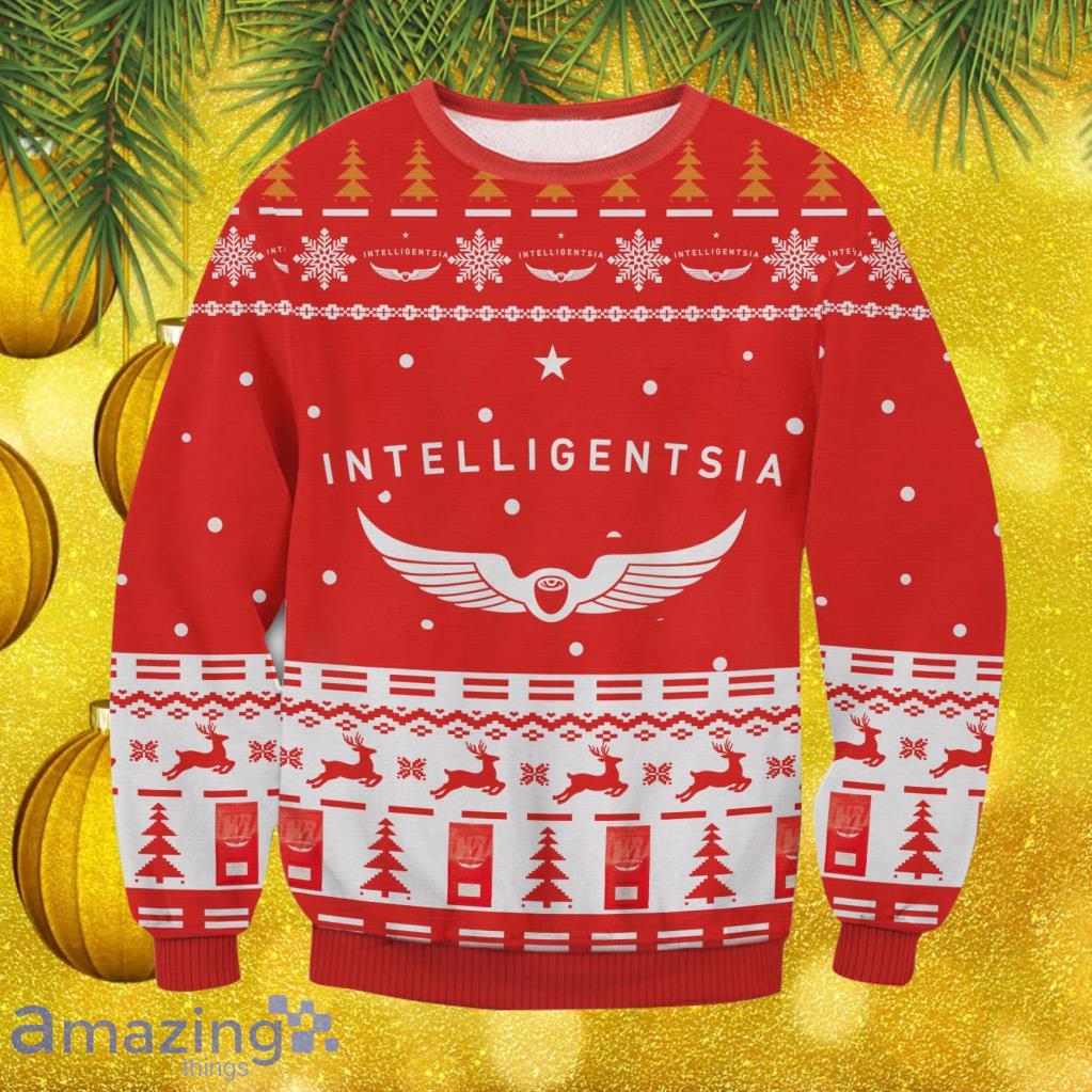 Intelligentsia Coffee Christmas Ugly Sweater Gift For Men And Women image Intelligentsia Coffee Christmas Ugly Sweater Gift For Men And Women Product Photo 1