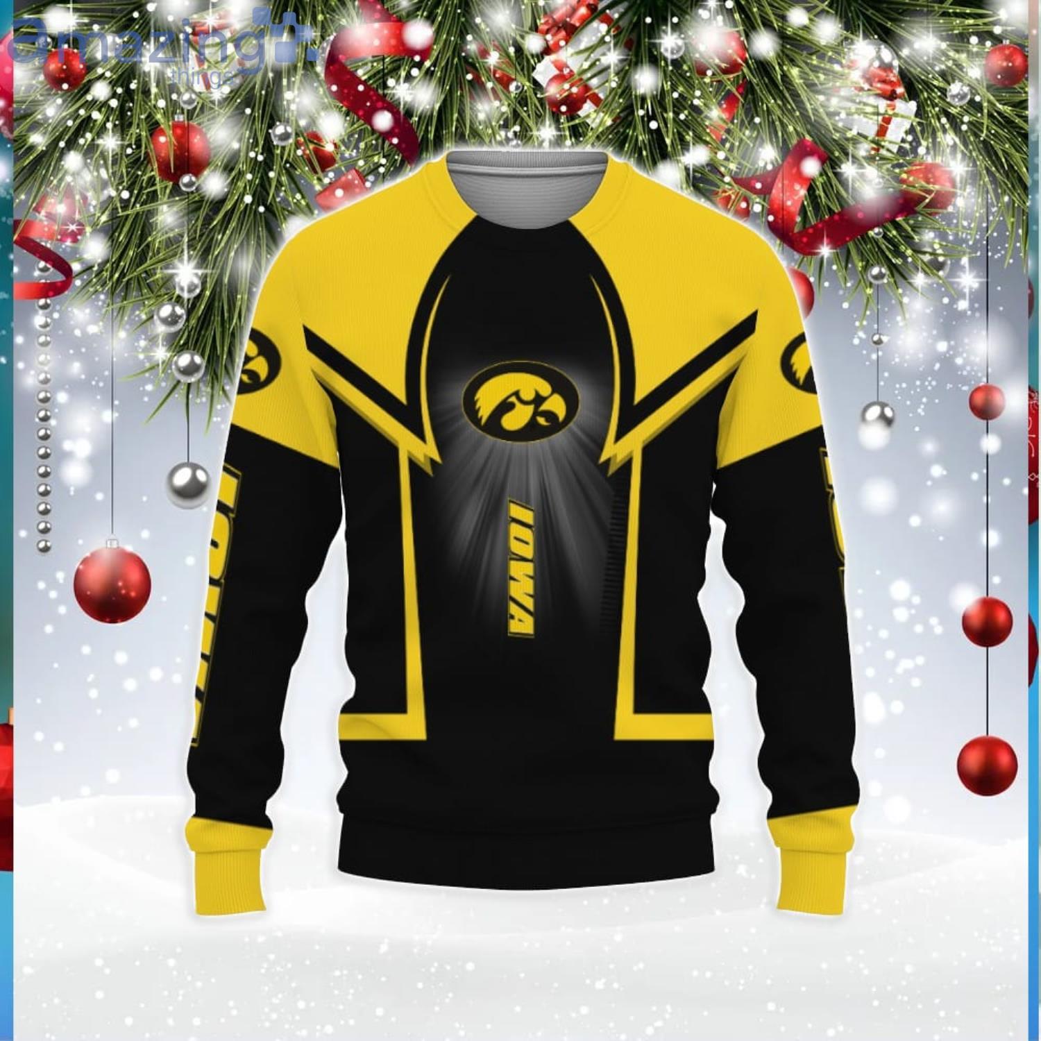 Iowa Hawkeyes Football American Gift For Fan 3D Sweater Unisex Christmas Gift image Iowa Hawkeyes Football American Gift For Fan 3D Sweater Unisex Christmas Gift Product Photo 1