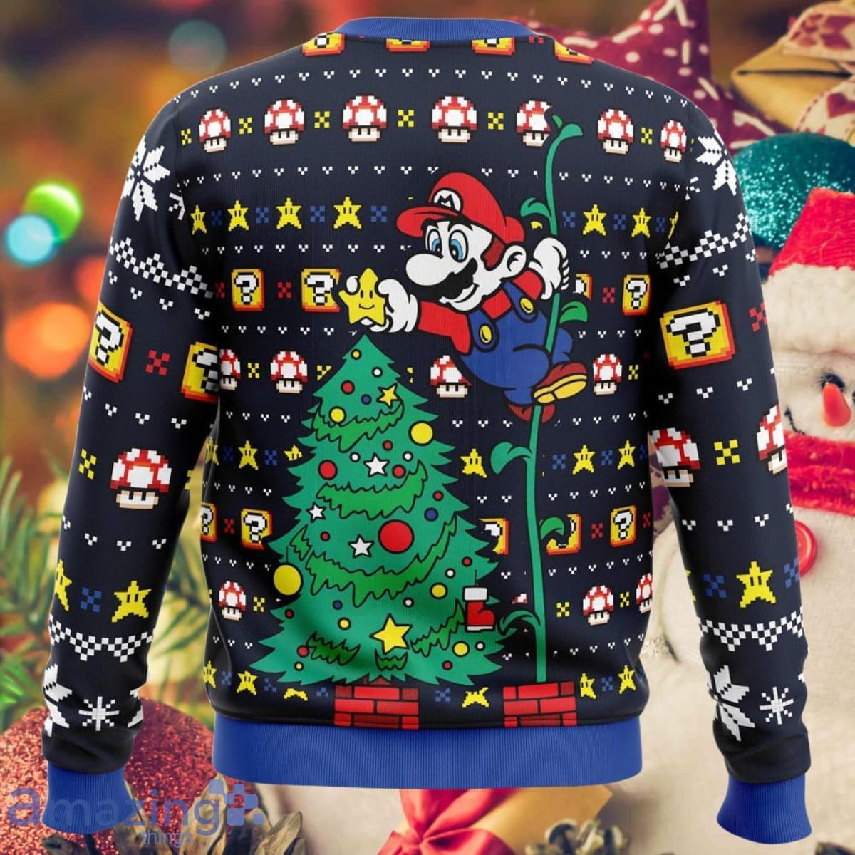 It's a Tree Super Mario Bros Ugly Sweater Christmas Style Gift For Men And  Women
