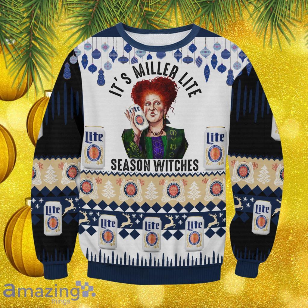 It's Miller Lite Christmas Ugly Sweater Gift For Men And Women image It's Miller Lite Christmas Ugly Sweater Gift For Men And Women
