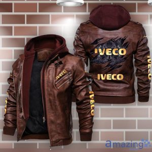 Iveco Leather Jacket Best Gift For Men Father's Day Gift Product Photo 2
