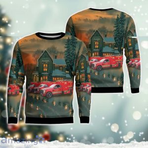 Jacksonville Fire Rescue Department Christmas AOP Ugly Sweater Christmas Gift Ideas Product Photo 1