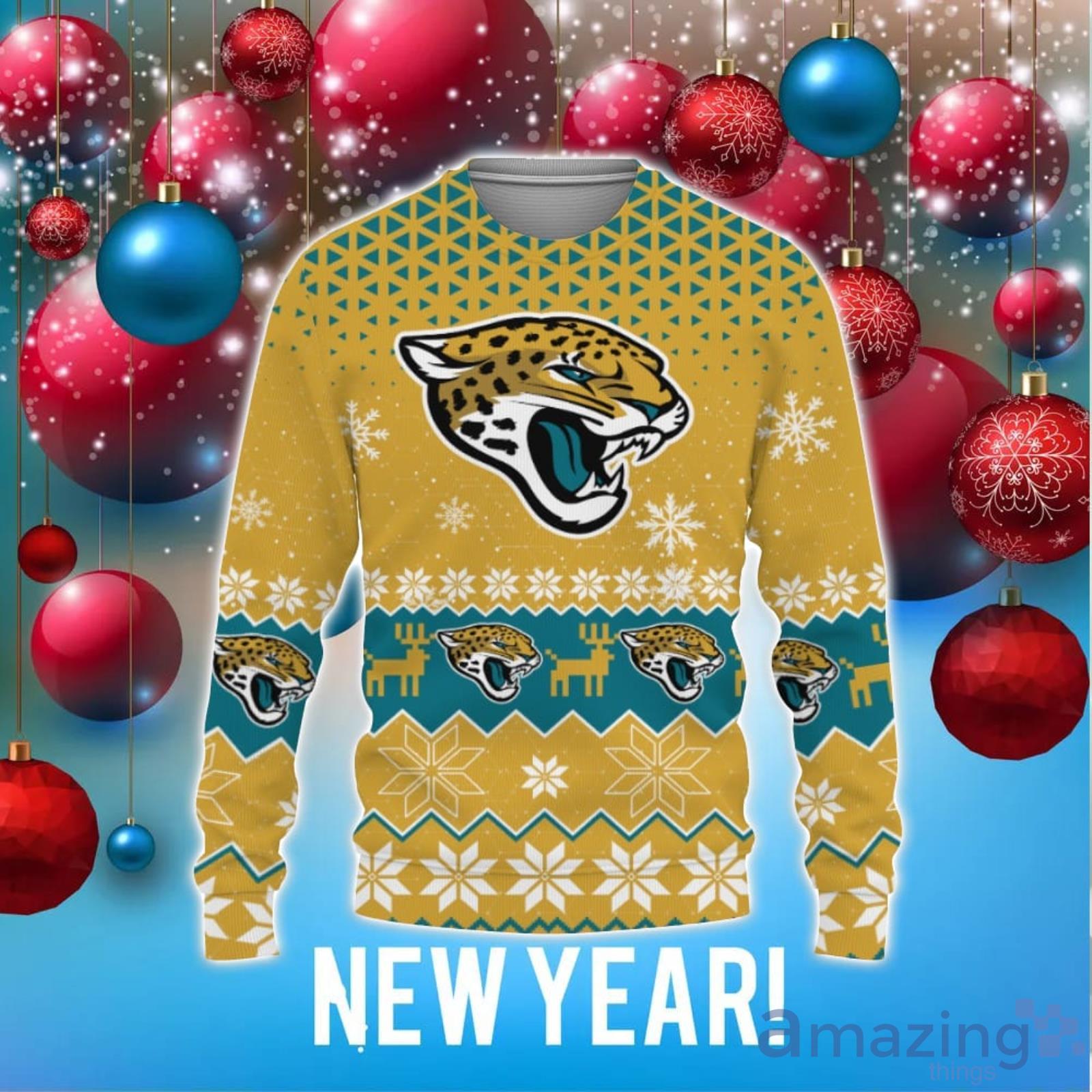 Jacksonville Jaguars Christmas Grinch Ugly Christmas Sweater Christmas Gift  For Family - Banantees