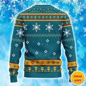 Jacksonville Jaguars Funny Grinch Christmas Ugly Sweater image Jacksonville Jaguars Funny Grinch Christmas Ugly Sweater Product Photo 2