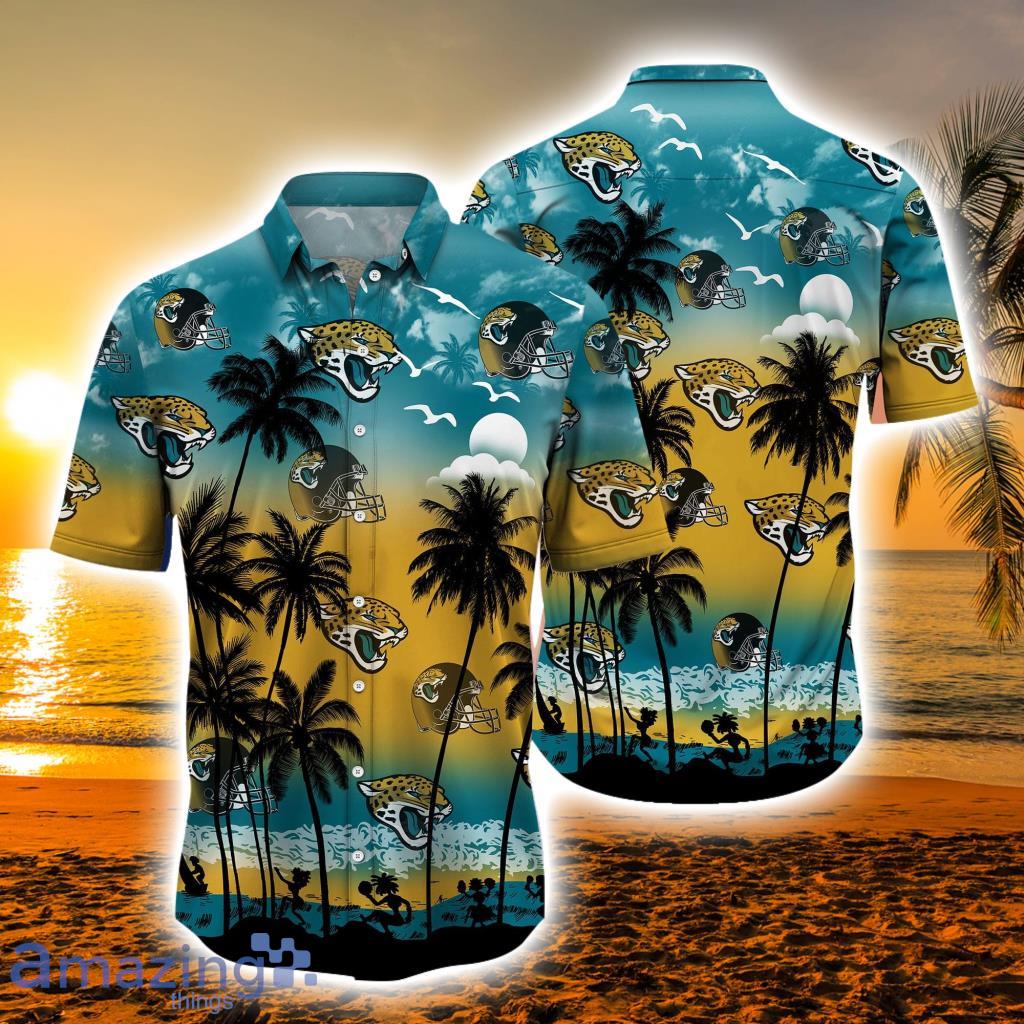 Jacksonville Jaguars Authentic Hawaiian Shirt 2023 Tropical Flower Short  Sleeve Slim Fit Body Dri Fit - StirTshirt