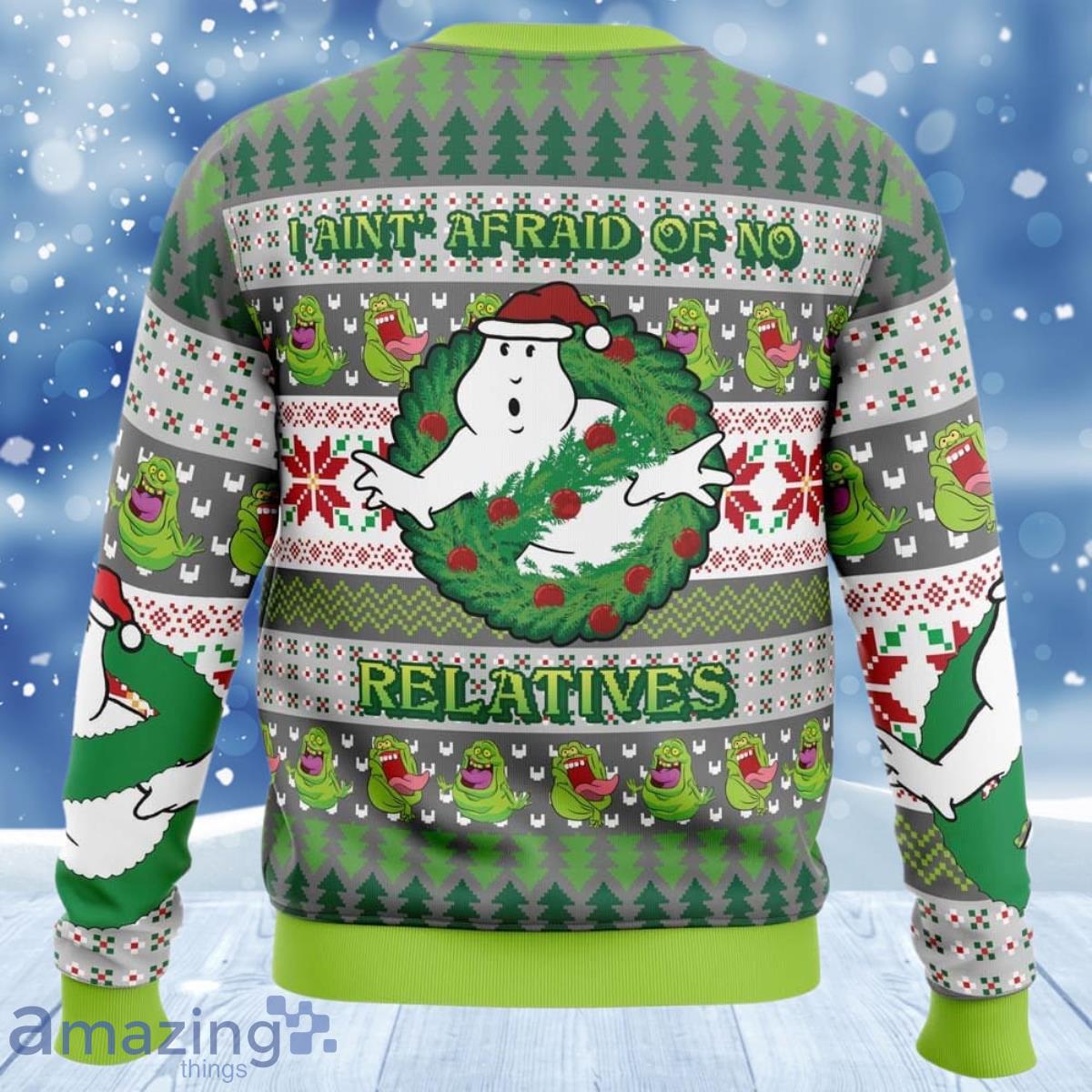 Jinglebusters Ghost Ugly Christmas Sweater Best Gift For Men Women image Jinglebusters Ghost Ugly Christmas Sweater Best Gift For Men Women Product Photo 2