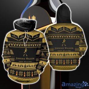Johnnie Walker 3D All Over Printed Ugly Christmas Sweater Sweatshirt Hoodie Christmas Gift Product Photo 2