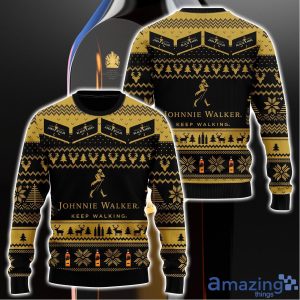 Johnnie Walker 3D All Over Printed Ugly Christmas Sweater Sweatshirt Hoodie Christmas Gift Product Photo 4