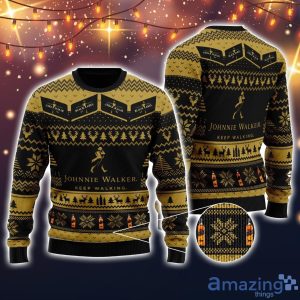 Johnnie Walker 3D All Over Printed Ugly Christmas Sweater Sweatshirt Hoodie Christmas Gift Product Photo 1