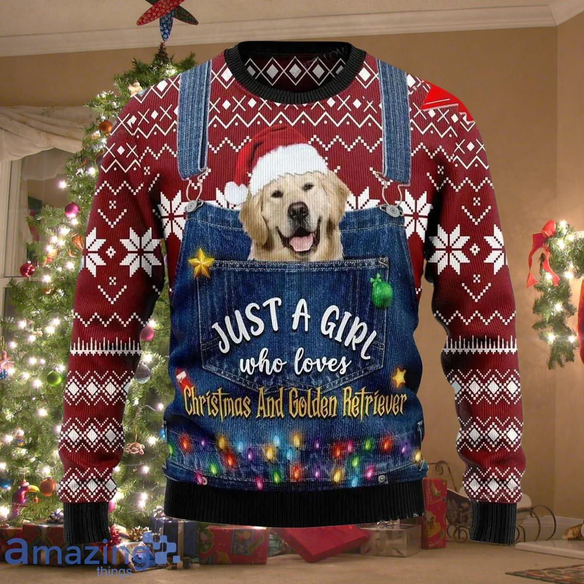 Golden retriever cheap christmas sweater