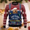 Just A Girl Who Loves Christmas And Goldendoodle Ugly Christmas Sweater Style Gift For Men And Women