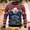 Just A Girl Who Loves Christmas And Poodle Ugly Christmas Sweater Style Gift For Men And Women