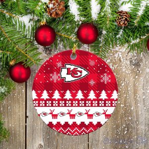 Kansas City Chiefs Ceramic Ornament All We Want For Christmas Is More Time For Football Product Photo 2