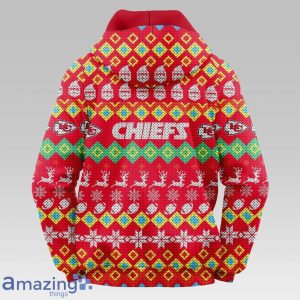 Kansas City Chiefs Colorful Christmas Hooded Sweater Product Photo 2