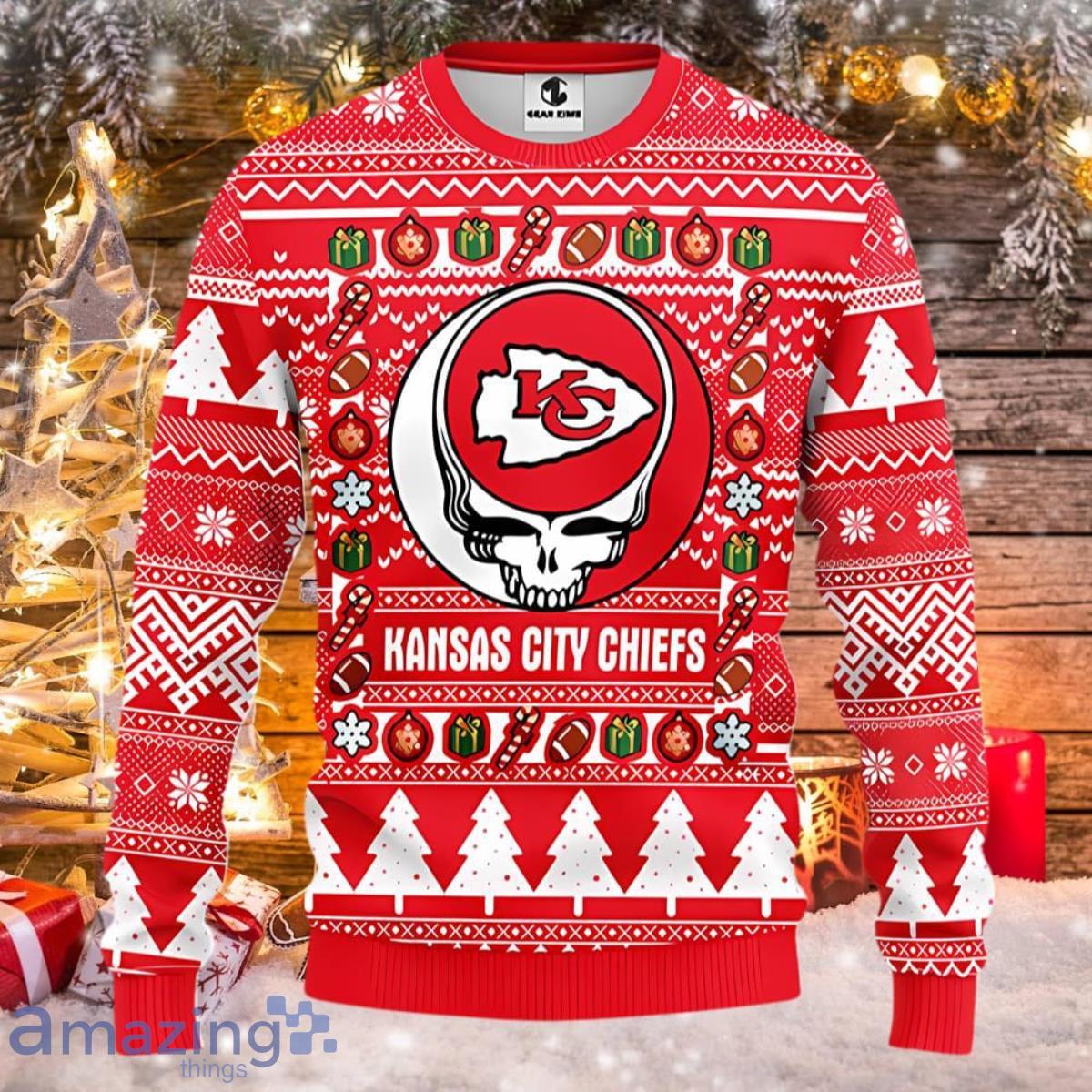 Kansas City Royals Grateful Dead Ugly Christmas Fleece Sweater