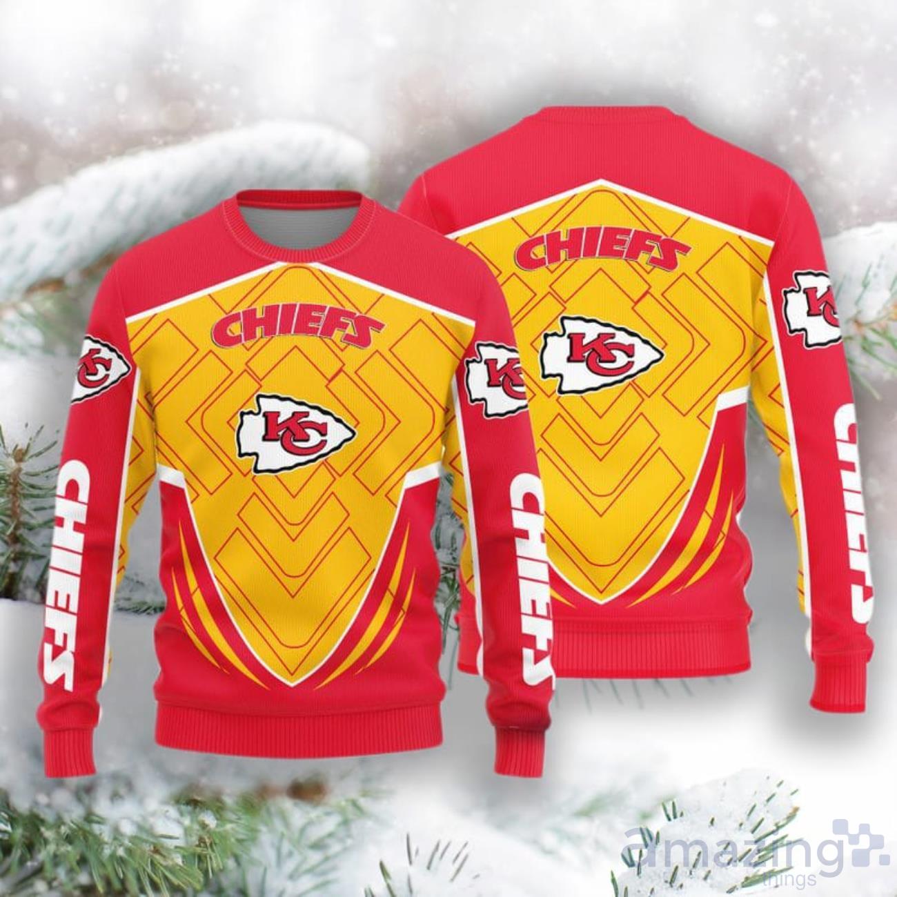 Kansas City Chiefs New Style Knitted Sweater image Kansas City Chiefs New Style Knitted Sweater Product Photo 1
