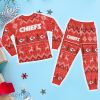 Kansas City Chiefs Ugly Christmas Raglan Pajamas Set