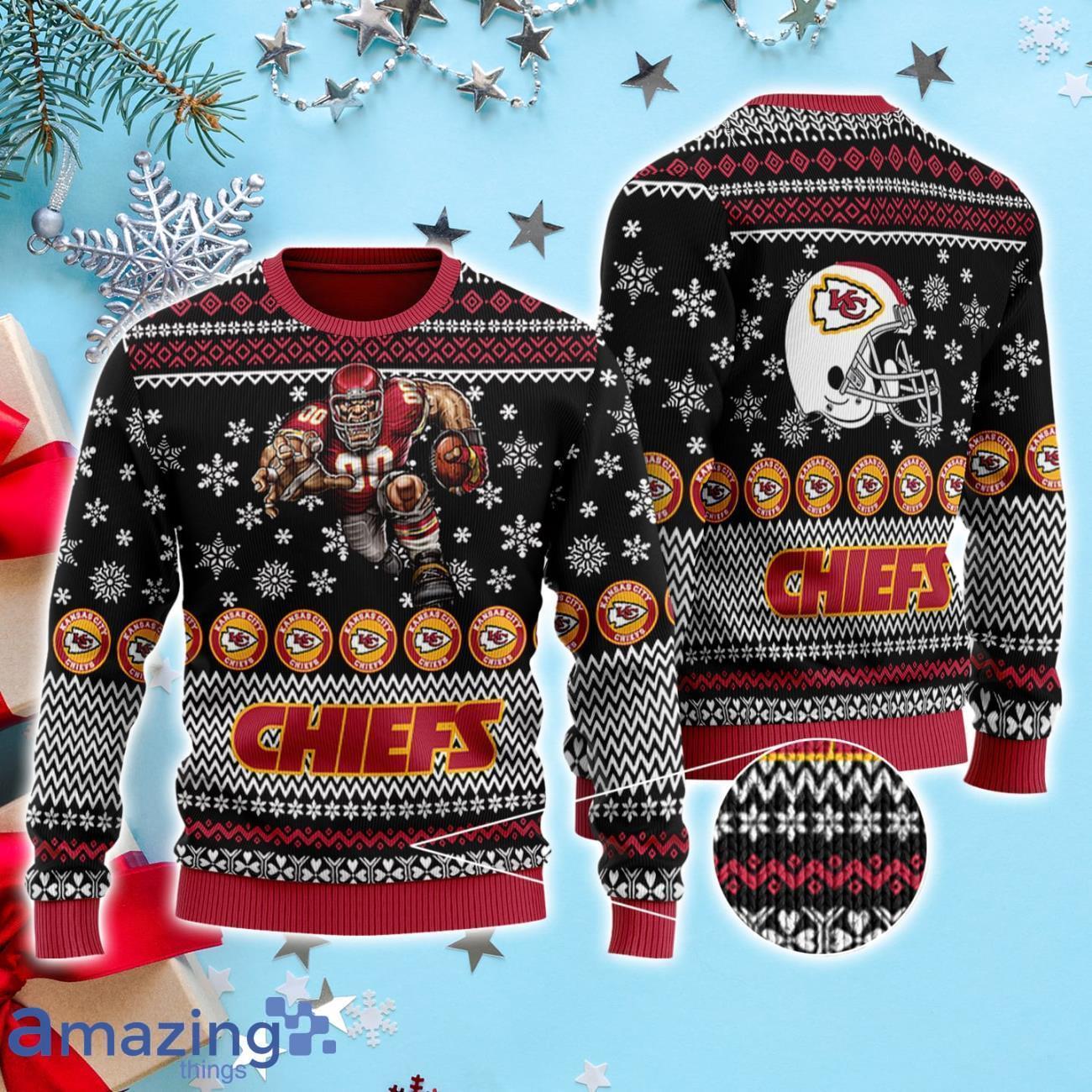 Kansas City Chiefs Ugly Christmas Sweater 3D Product Photo 1