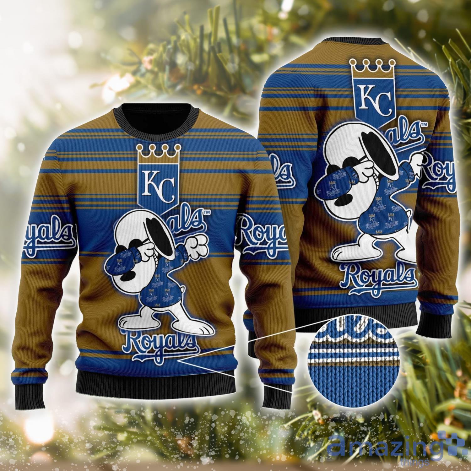 Snoopy Love Kansas City Royals For Baseball Mlb Fanssweater Ugly Christmas  - StirTshirt