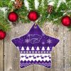 Kansas State Wildcats Ceramic Ornament All We Want For Christmas Is More Time For Football