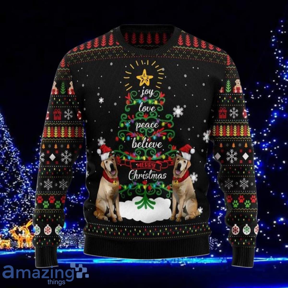 Dog christmas hot sale jumper labrador