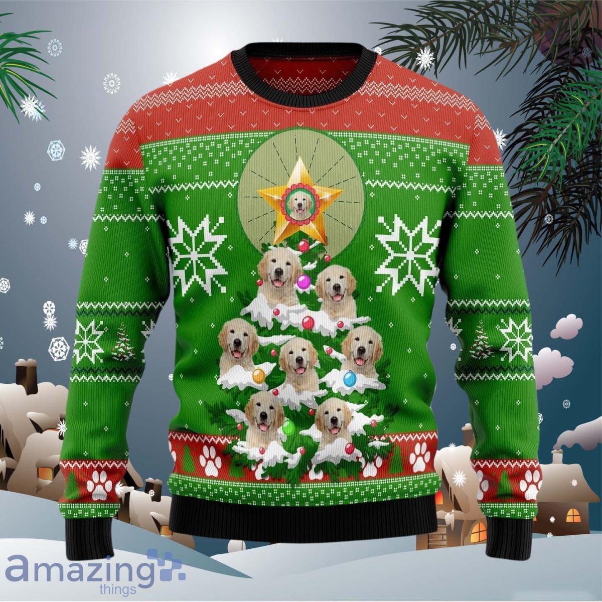 Labrador Retriever Pine Ugly Christmas Sweater Impressive Gift For