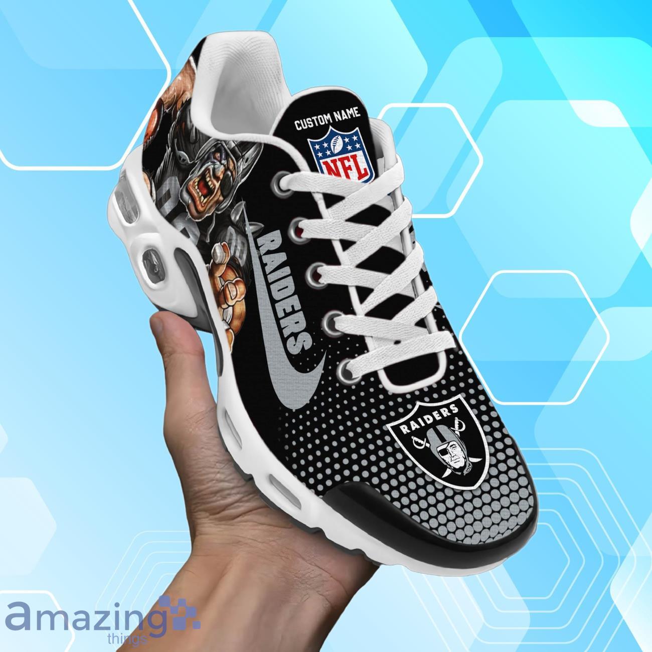 Las Vegas Raiders Air Cushion Sport Shoes With Custom Name image Las Vegas Raiders Air Cushion Sport Shoes With Custom Name Product Photo 2