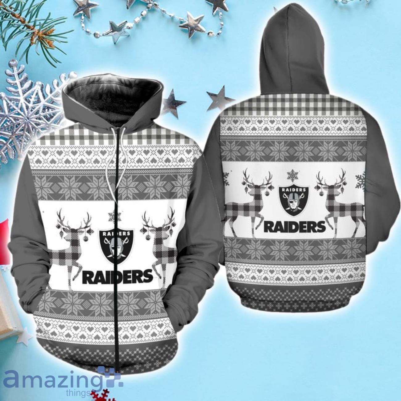 Santa Las Vegas Raiders Logo Lights Christmas Sweater, hoodie, sweater,  long sleeve and tank top