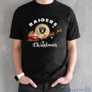 Las Vegas Raiders Christmas T Shirt image Las Vegas Raiders Christmas T-Shirt - Black Unisex T-Shirt